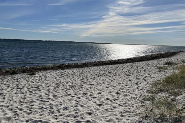 Isøre med børnevenlig strand