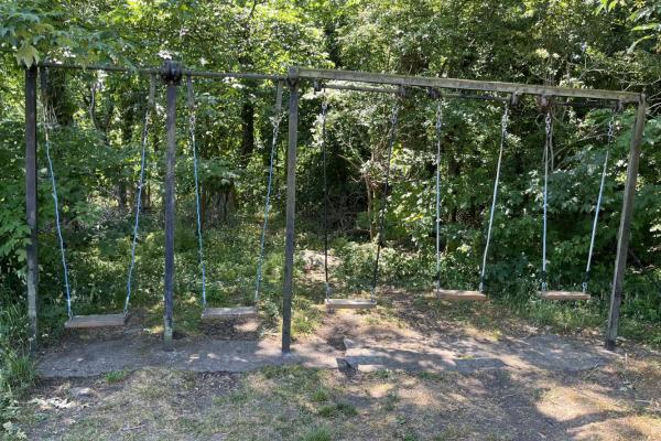 Halleklippen gynger og lille skovområde